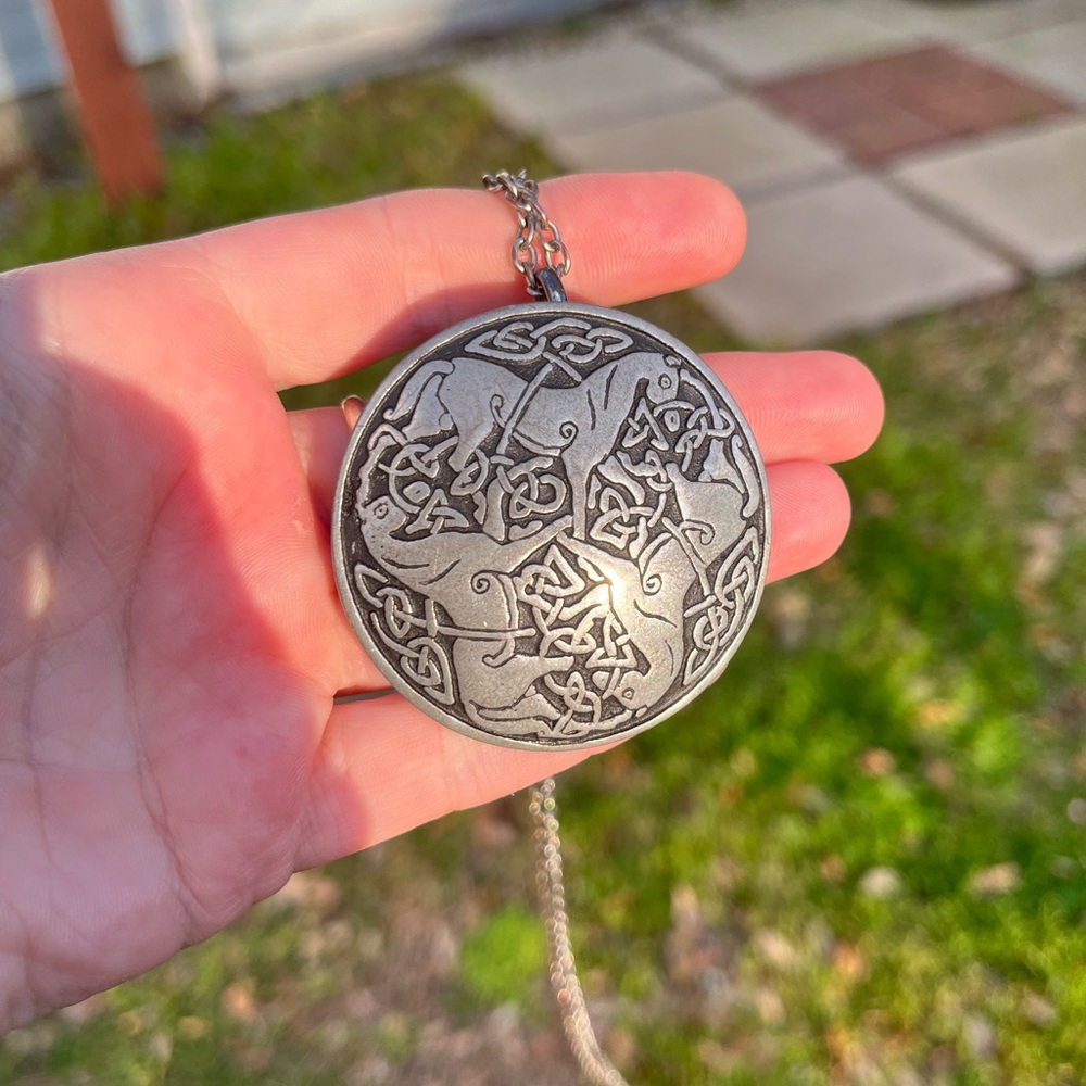 St. Justin Pewter Vintage Pendant
